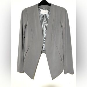 BCBGeneration Draped Blazer Grey Frost Small